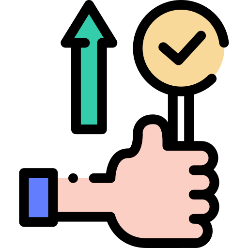 Checkmark Detailed Rounded Lineal color icon