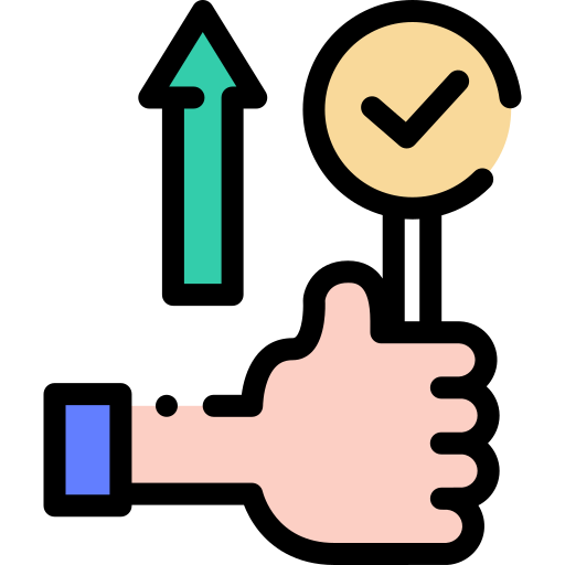 체크 표시 Detailed Rounded Lineal color icon