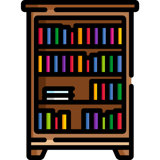 Bookshelf Special Lineal color icon