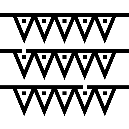 guirlandes Detailed Straight Lineal Icône