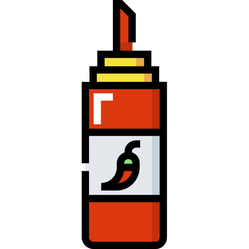 Hot sauce Detailed Straight Lineal color icon