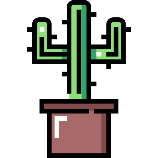 kaktus Detailed Straight Lineal color ikona