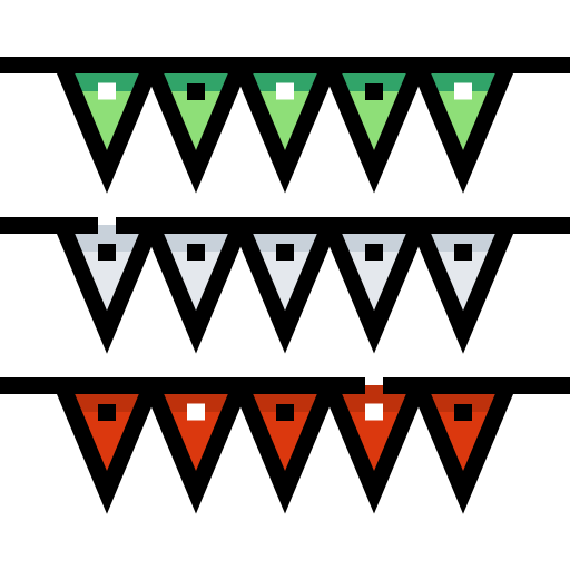花輪 Detailed Straight Lineal color icon
