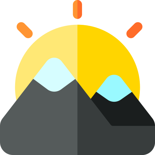 風景 Basic Rounded Flat icon