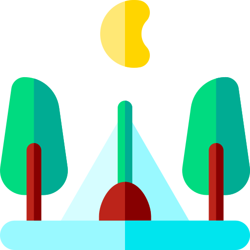 Camping Basic Rounded Flat icon