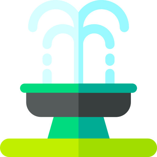Fountain Basic Rounded Flat icon