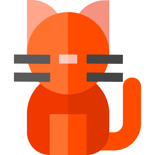 Cat Basic Straight Flat icon