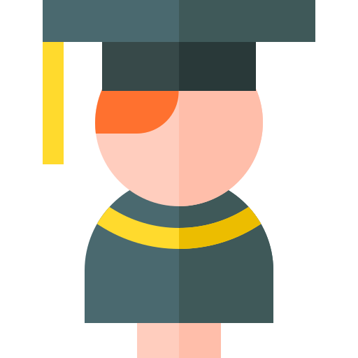 Graduation Basic Straight Flat icon