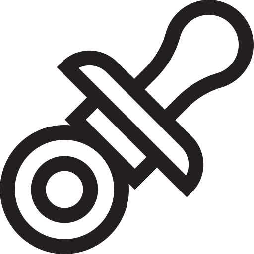 pacyfikator Basic Straight Lineal ikona