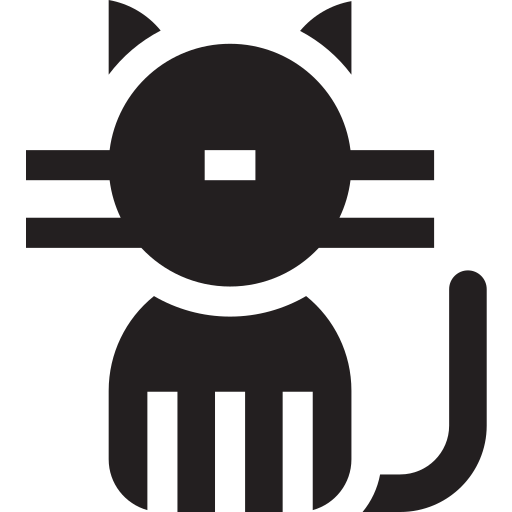 猫 Basic Straight Filled icon