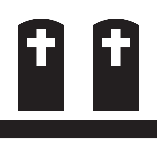 Tombstone Basic Straight Filled icon