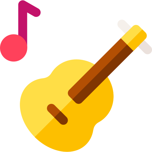 Guitarra Basic Rounded Flat icono