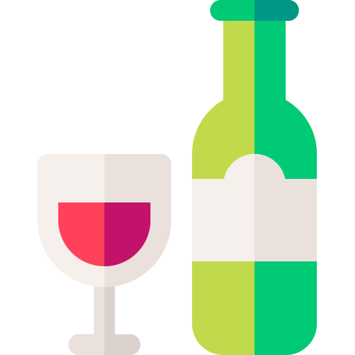 Vino Basic Rounded Flat icono