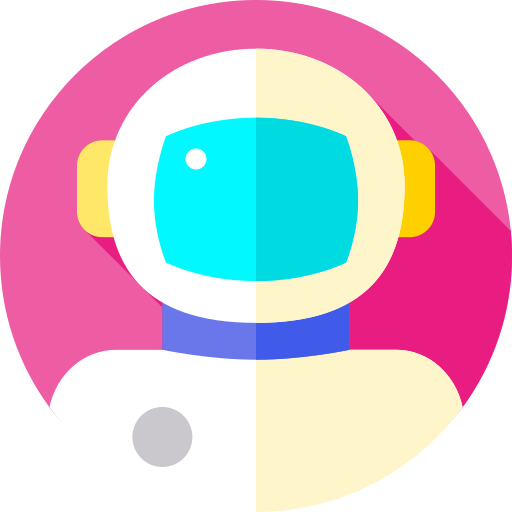 astronaut Flat Circular Flat icoon