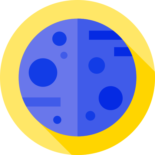 Planeta Flat Circular Flat icono