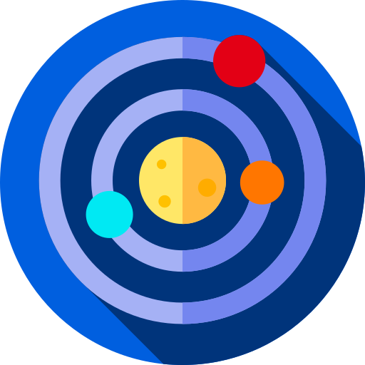 태양계 Flat Circular Flat icon