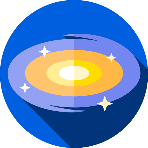 galassia Flat Circular Flat icona