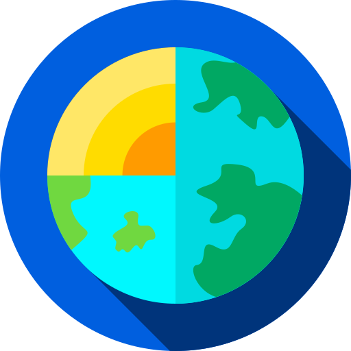 Planet earth Flat Circular Flat icon