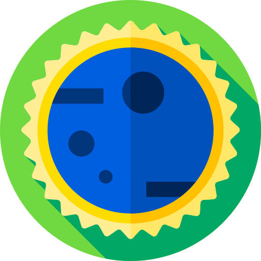 日食 Flat Circular Flat icon