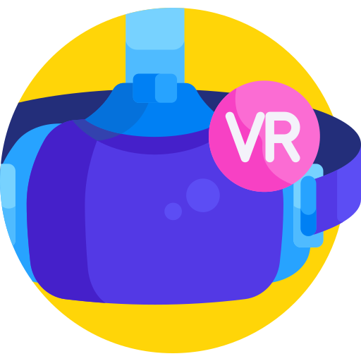 Virtual reality Detailed Flat Circular Flat icon