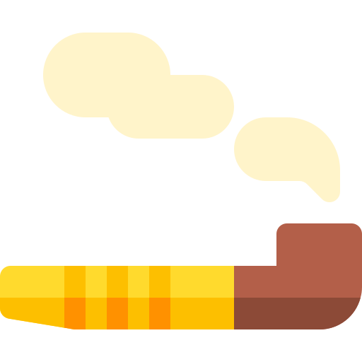 Трубка курительная Basic Rounded Flat иконка
