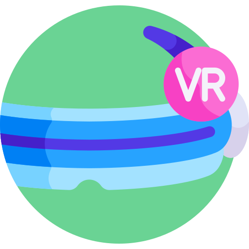 occhiali per realtà virtuale Detailed Flat Circular Flat icona