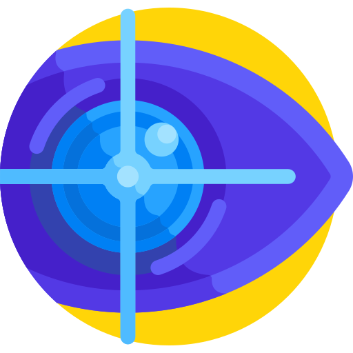 Visión Detailed Flat Circular Flat icono