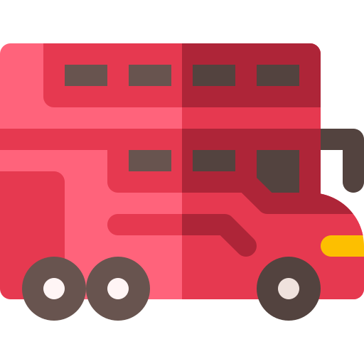 Bus Basic Rounded Flat icon