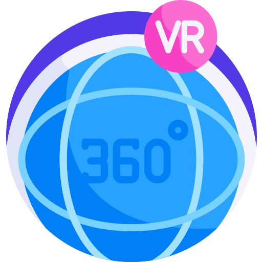 360度 Detailed Flat Circular Flat icon