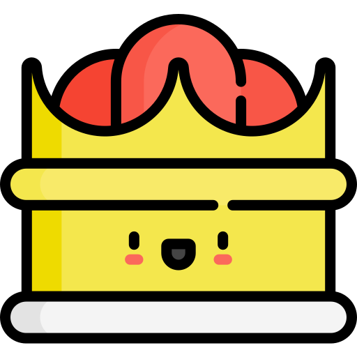 Crown Kawaii Lineal color icon