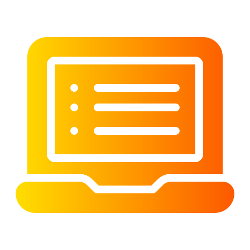 computadora portátil Generic gradient fill icono