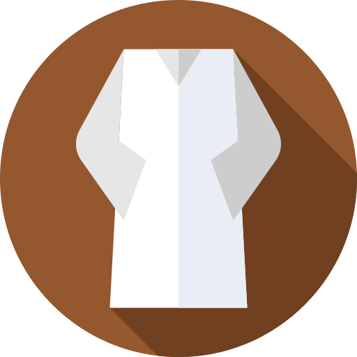 djellaba Flat Circular Flat icon