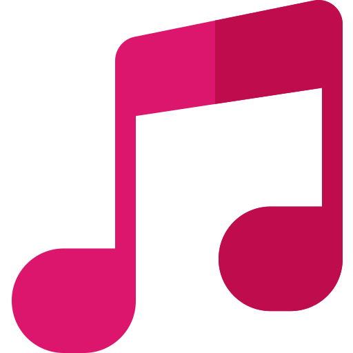 Музыкальная нота Basic Rounded Flat иконка