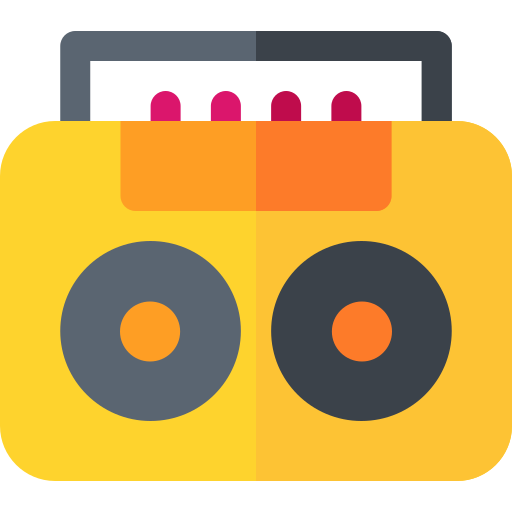 Boombox Basic Rounded Flat icon