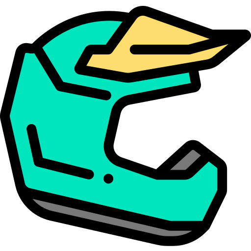 Helmet Detailed Rounded Lineal color icon