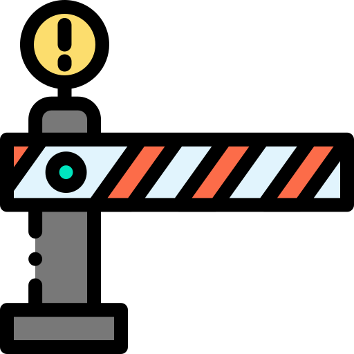 장벽 Detailed Rounded Lineal color icon