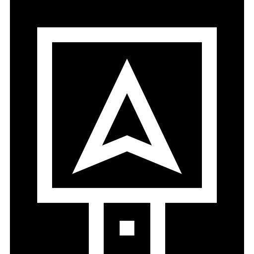 elektronica Basic Straight Filled icoon