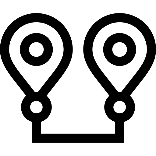 route Basic Straight Lineal icoon