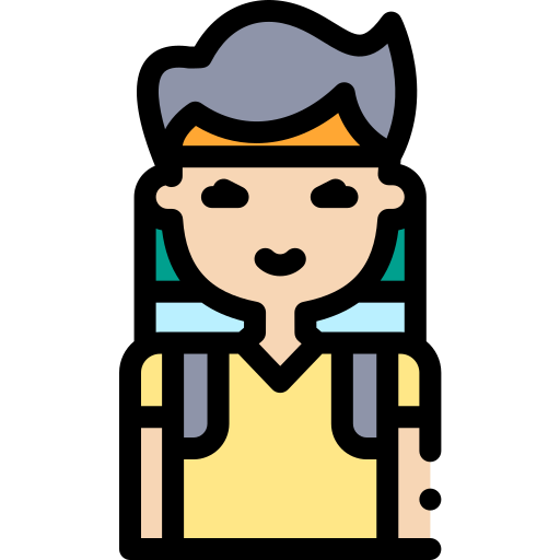 tourist Detailed Rounded Lineal color icon