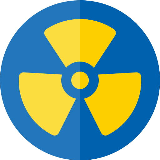 energía nuclear Basic Rounded Flat icono