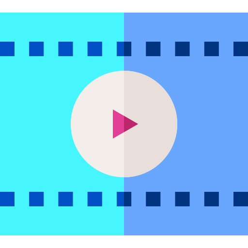 Cinema strip Basic Straight Flat icon