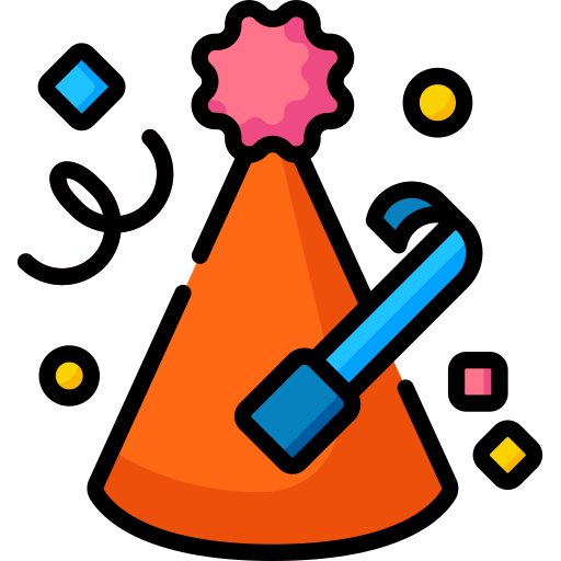 Party hat Special Lineal color icon