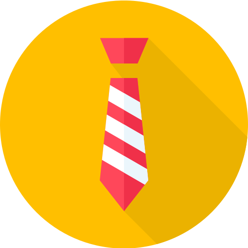 Tie Flat Circular Flat icon