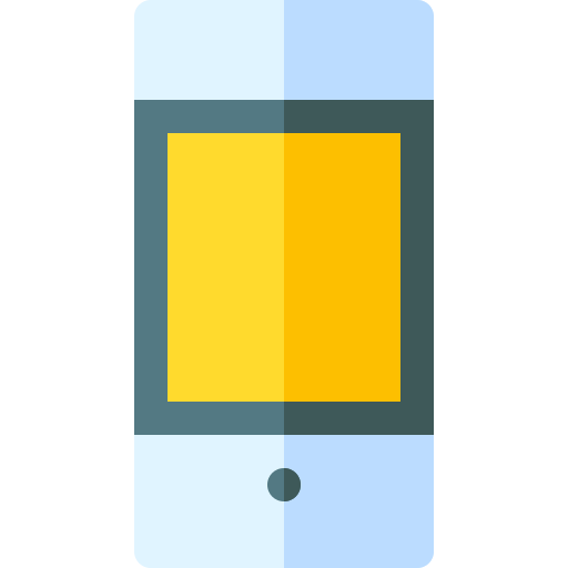 téléphone portable Basic Rounded Flat Icône
