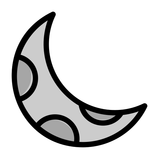 Crescent moon Generic color lineal-color icon