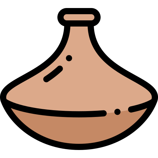 tagine Detailed Rounded Lineal color ikona