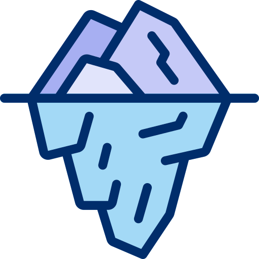 Iceberg Berkahicon Lineal Color icon