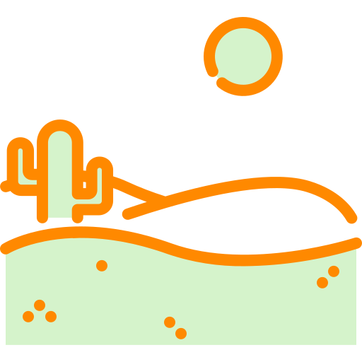 사막 Berkahicon Lineal Color icon