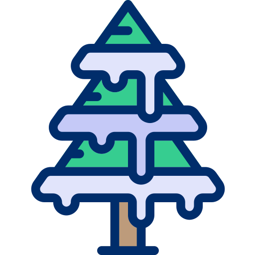 Pine tree Berkahicon Lineal Color icon