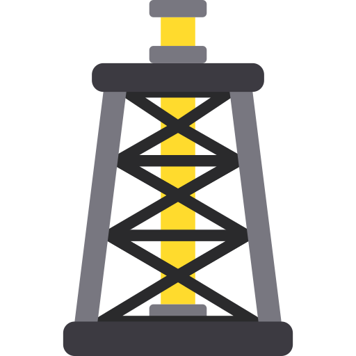 Oil tower Berkahicon Flat icon